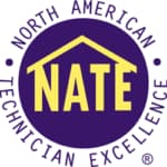 North American Technician Excellence (NATE) award logo.